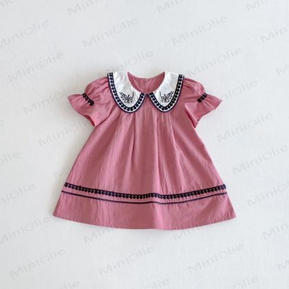 Toddler French Embroidered Vintage Dress