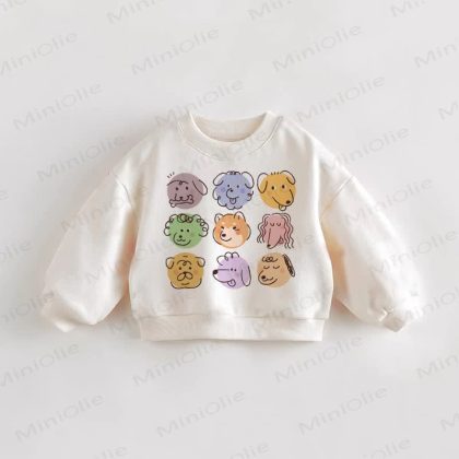 Baby Toddler Various Dogs Long Sleeve Sweatshirt