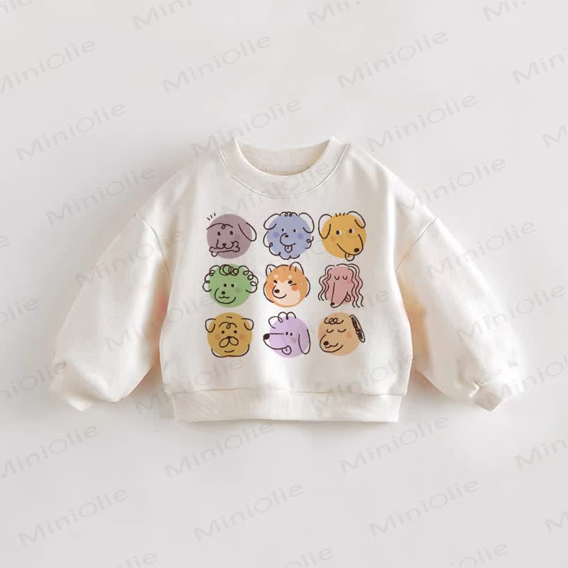 Baby Toddler Various Dogs Long Sleeve Sweatshirt