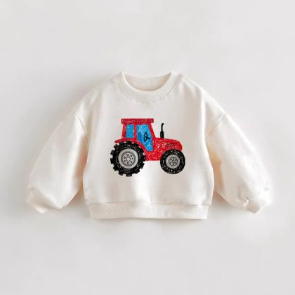Baby Toddler Red Vehicle Sweatshirt