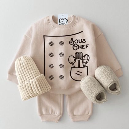 SUS CHEF Baby Cook 2-piece Sweatshirt Set