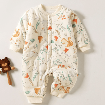 Baby Mushroom Rabbit Romper