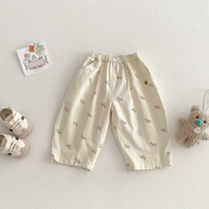 Baby Allover Cute Horse Casual Pants
