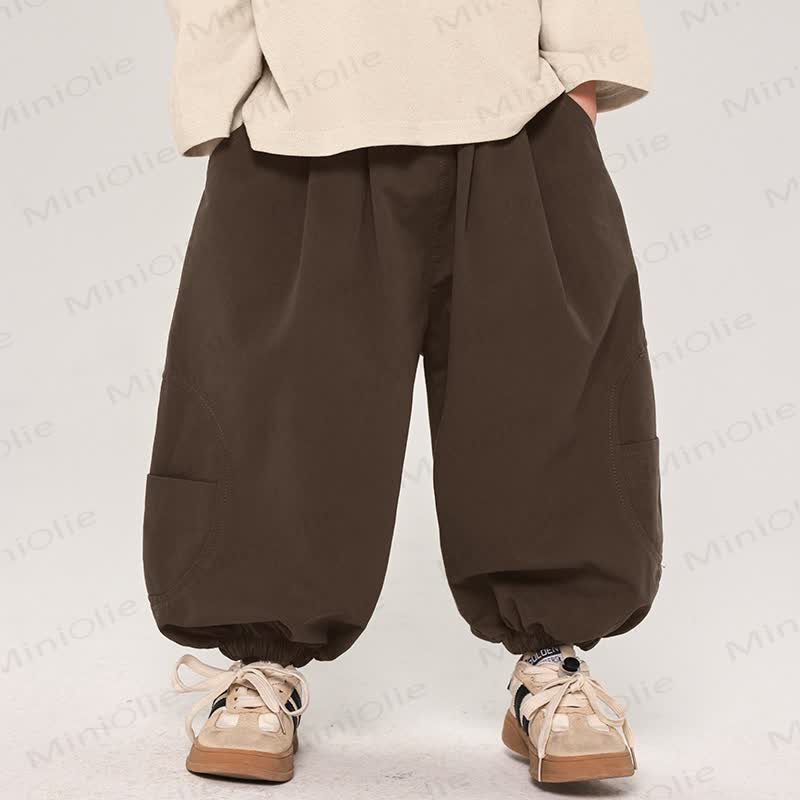 Toddler Plain Design Loose Jogger Pants