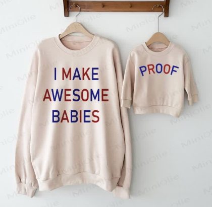 Family Matching Slogan Sweatshirt