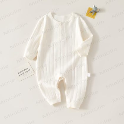 Baby Solid Color Pajamas Cotton Romper