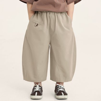 Toddler Boy Solid Color Loose Pants