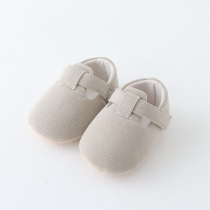 Baby Plain Corduroy Prewalker Shoes