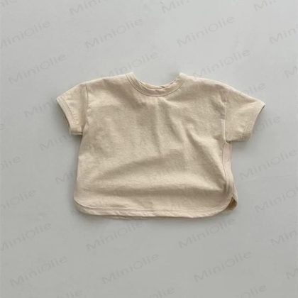 Baby Comfort Solid Color Simple T-shirt