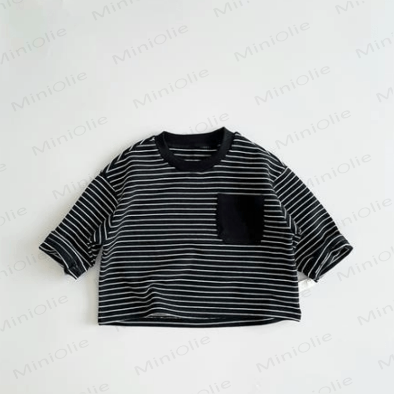Toddler Striped Base Layer Simple T-Shirt
