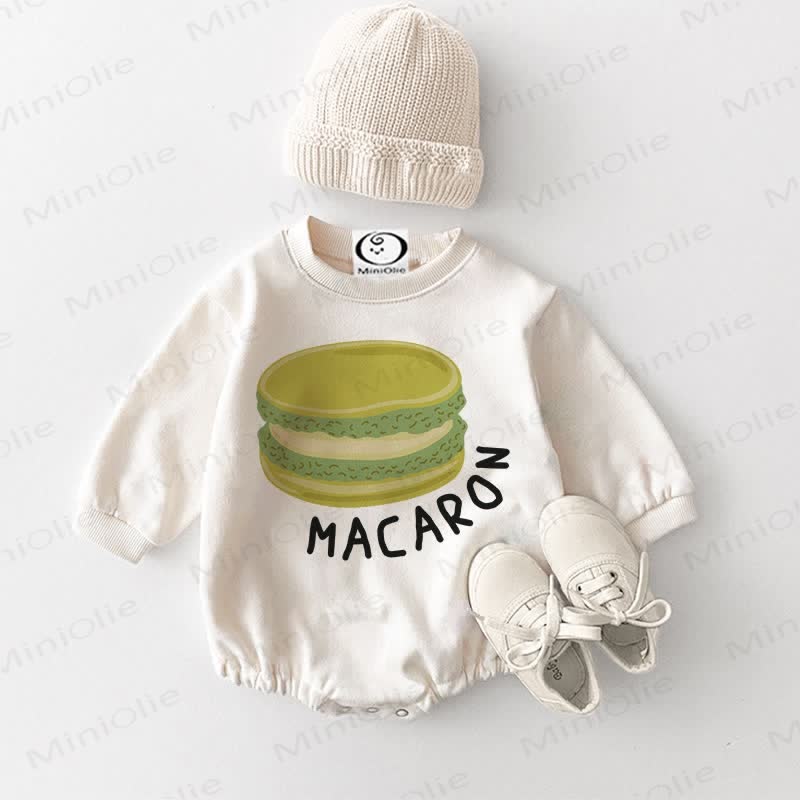 MACARON Baby White Bodysuit