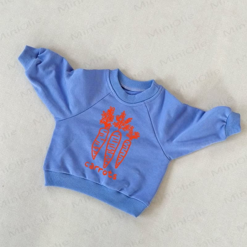CARROTS Baby Toddler Blue Sweatshirt