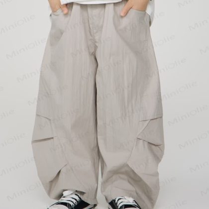 Kid Boy Plain Worker Loose Pants