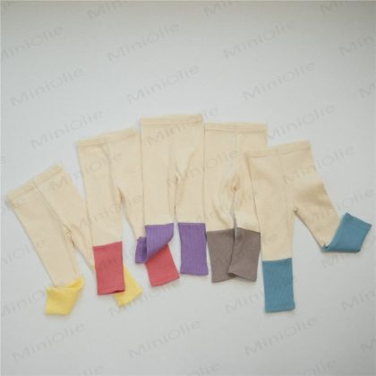 Toddler Color Block Ribbed Leggings