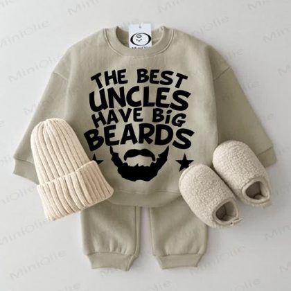 THE BEST UNCLES HAVE BIG BEARDS Baby 2-piece Set
