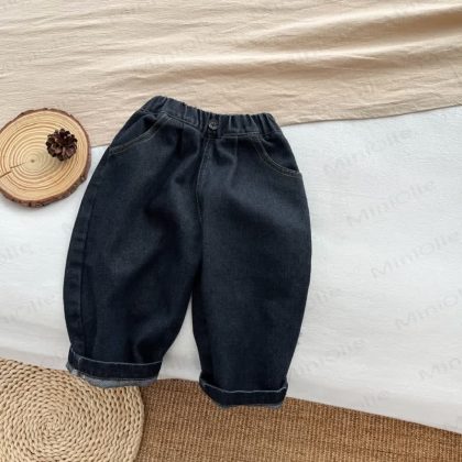 Baby Toddler Solid Color Denim Pants