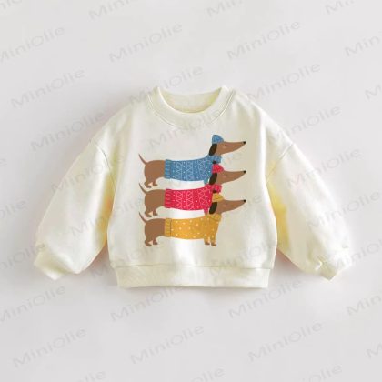 Baby Toddler Three Dachshunds Sweatshirt