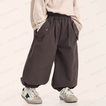 Toddler Boys Solid Color Loose Jogger Pants