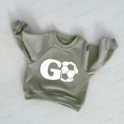 GO Baby Toddler Soccer Grey Green Sweatshirt
