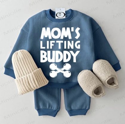 MOM'S LIFTING BUDDY Baby 2-piece Blue Set