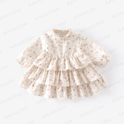 Baby Toddler Girl Rabbit Flower Cake Dress