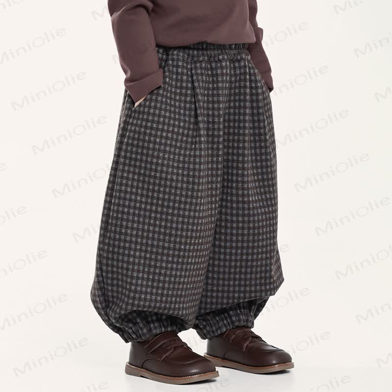 Toddler Boy Plaid Jogger Pants