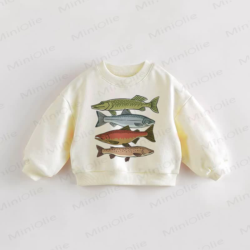 Baby Toddler Different Fish Sweatshirt