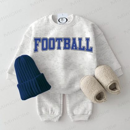 FOOTBALL Baby Light Grey 2-piece Set