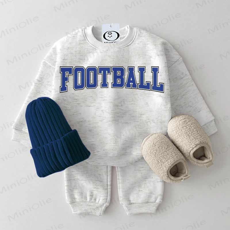 FOOTBALL Baby Light Grey 2-piece Set