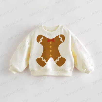 Baby Toddler Gingerbread Man Cream Sweatshirt