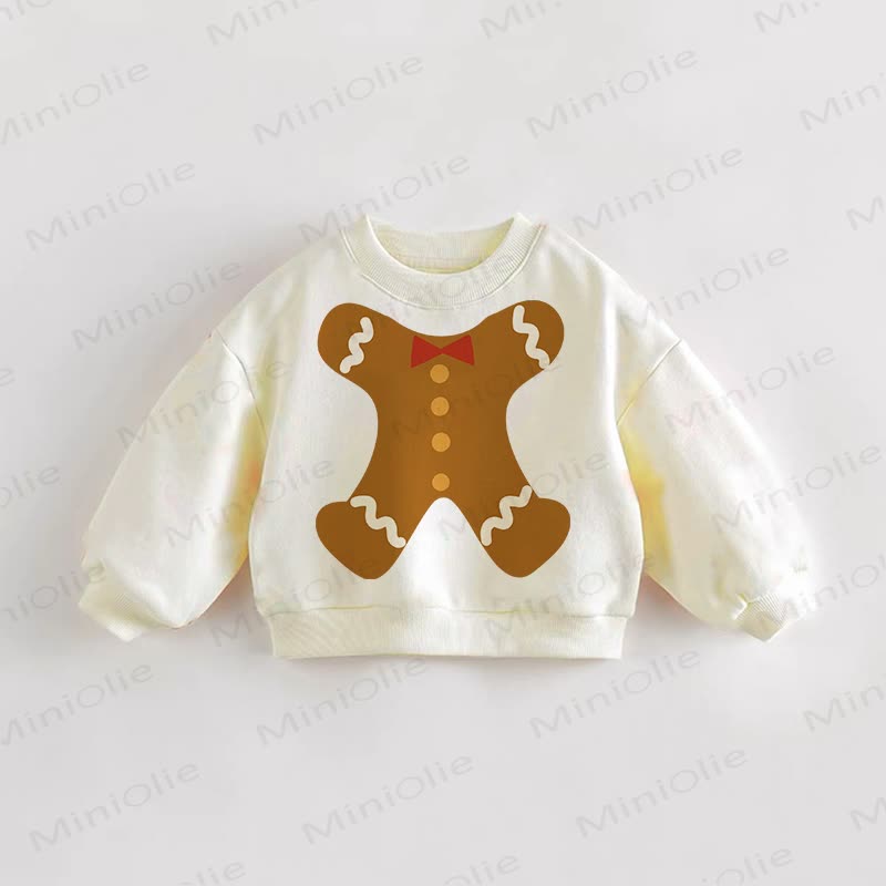 Baby Toddler Gingerbread Man Cream Sweatshirt