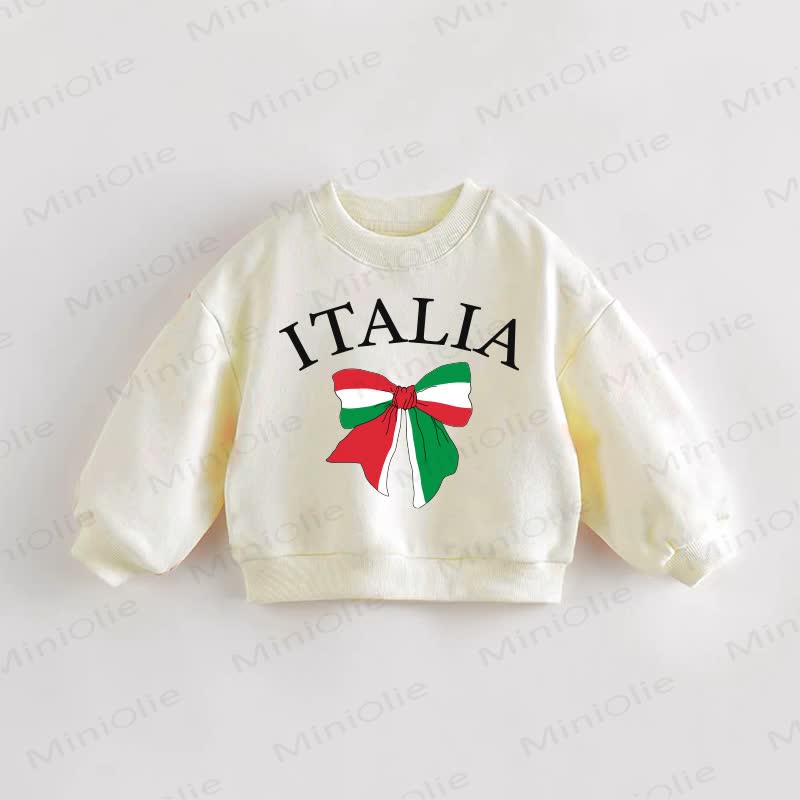 ITALIA Baby Toddler Cream Sweatshirt