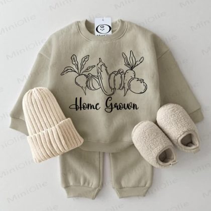 HOME GROWN Baby Grey Green 2-piece Set