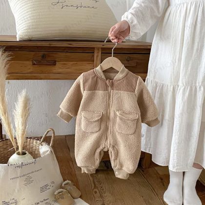 Baby Lamb Wool Warm Romper