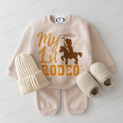 MY 1ST RODEO Baby Beige 2-piece Set