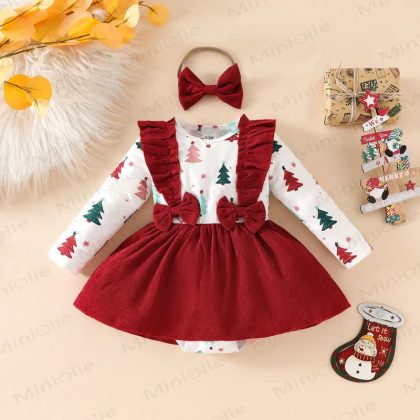 Baby Christmas Tree Fake 2pcs Bodysuit