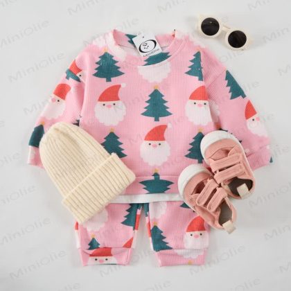 Baby Pink Santa Claus Tree 2-piece Set
