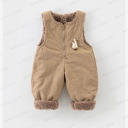 Baby Sleeveless Woven Goose Doll Romper