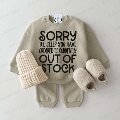 SORRY THE SLEEP YOU HAVE ORDERED IS CURRENTLY OUT OF STOEK Baby Grey Green 2-piece Set