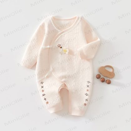 Baby Flower Kimono Pajamas Romper