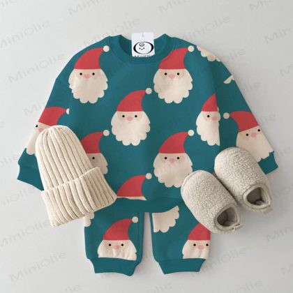 Baby Santa Claus Green 2-piece Set