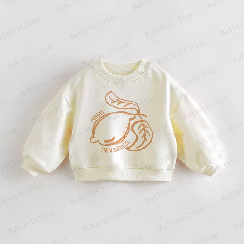MAMA'S MAIN SQUEEZE Baby Toddler Cream Sweatshirt