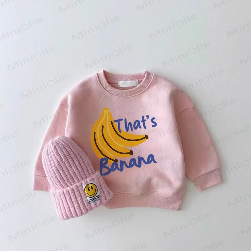 THAT'S BANANA Baby Pink Sweatshirt