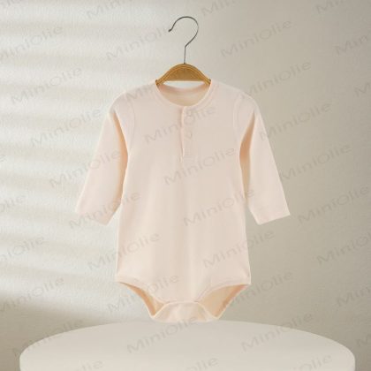 Baby Newborn Solid Color Soft Bodysuit