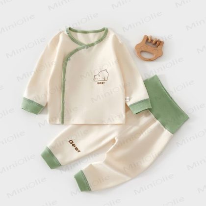 Baby Bear Print Pajamas 2 Pieces Set