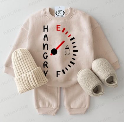HANGRY Baby Beige Sweatshirt 2-piece Set
