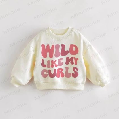 WILD LIKE MY CURLS Baby Toddler Sweatshirt