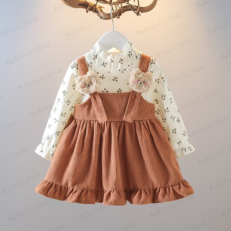 Baby Toddler Cherry Bear Sweet Dress