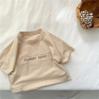 GUMMY BEAR Kid Letter Patch T-Shirt