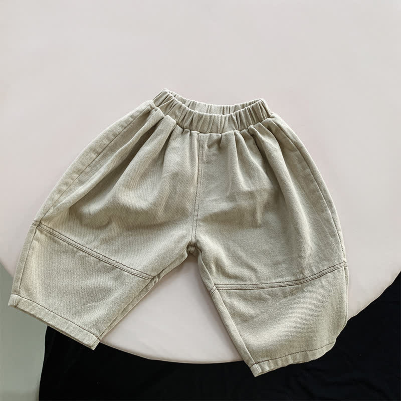Kid Boy Contrast Patch Harem Pants
